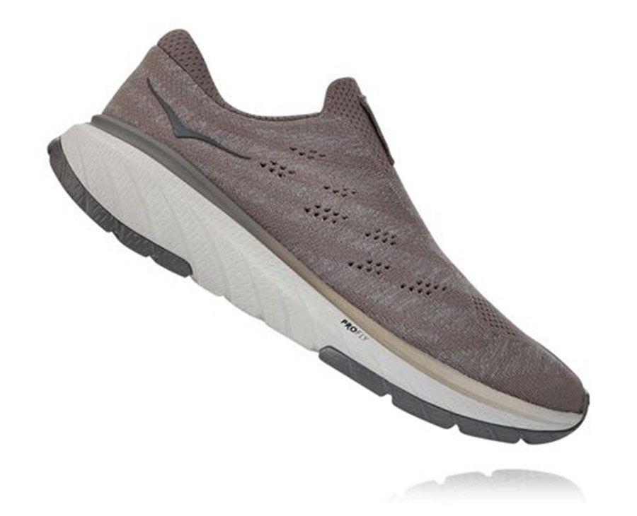 Hoka Australia One One Cavu 3 Slip - Mens Running Shoes Grey - FNKZY-4690